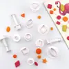 Molde de Repujado Serie Geometría Minghao 8 Estilos Molde para Galletas 3D Herramienta de Decoración de Pasteles de Plástico