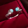 Exquisito Anillo Pequeño de Cuentas de la Suerte para Mujer, Lujo Ligero de Cobre Incrustado con Circonita, Diseño de Nicho de Moda, Sensación de Alta Gama, Venta Directa de Fábrica
