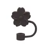 Stanley Cup Silicone Tubo de Sucção Tampa Amazon Explosion Flor Cola Macia de Grau Alimentício Flor de Pêssego Tubo de Sucção Tampa Contra Poeira