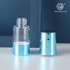 Botella de Loción al Vacío en Forma de U Electroplateada Azul Tipo Bomba Botella Vacía 15ml30ml50ml Juego de Botellas al Vacío
