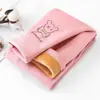 Leggings Gruesos Forrados de Polar para Niñas Otoño e Invierno Pantalones Cálidos Bordados para Bebé Pantalones de Algodón Modernos de Dibujos Animados para Niños Pequeños Venta al por Mayor