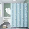 Nova Cortina de Chuveiro Cortina de Porta, Cortina Divisória de Banheiro Sem Furos, Cortina de Chuveiro de Poliéster à Prova d'Água e Anti-Mofo, Estilo Minimalista Fresco e Moderno