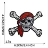 Venta al por mayor de fábrica Parche de Calavera Fantasma Estilo Punk Accesorios Decorativos para Ropa Bolsa de Lona Parche de Tela Termoadhesivo