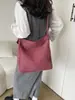 2025 Nueva Bolsa de Mezclilla Estilo Perezoso para Mujer Versátil Bolso Tote de Gran Capacidad Bolso de Hombro Simple para el Viaje Diario