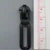No. 5 Tiradores de Cremallera, Tirador de Nailon Negro por Electroforesis, Tirador de Cremallera Metálico para Bolsos y Ropa, Tirador de Cremallera de Aleación de Zinc