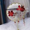 2024 Nuevo Tocados de Novia Bata de Mañana Rosa Degradado Flor Accesorio para el Cabello Personalizado Versátil Traje Xiuhe Cheongsam Pasador para el Cabello para Mujer