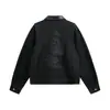 Chaqueta de mezclilla retro de estilo japonés Rumeng, estructura simple, patchwork, cuello vuelto para hombre, otoño, corte holgado, chaqueta casual de moda
