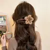 Pinza de Pato Flor Pinza para el Cabello con Lazo para Mujer Parte Posterior de la Cabeza 2026 Nuevo Pinza para el Cabello de Media Recogida Pasador Pasador Adorno para el Cabello