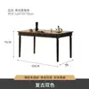 Juego de Mesa y Sillas de Comedor Rectangular Retro de Madera Maciza Estilo Francés y Americano para Apartamentos Pequeños, Mesa de Comedor Rectangular Estilo Antiguo para el Hogar