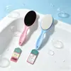 Esfoliador de pés abrasivo de dupla face, grosso e fino, com cabo, pedra-pomes para remover pele morta e calos nas solas dos pés, ferramenta de beleza para pés para exportação