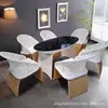 Lazer ao Ar Livre Mesa e Cadeira de Vime de Alto Nível Hotel Vila Pátio Jardim Exterior Sofá Impermeável Protetor Solar Cadeira de Vime Estilo Europeu
