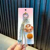 Llavero de taza de café lindo charm para bolso de niña colgante de borla para teléfono de pareja pequeño regalo de café venta al por mayor
