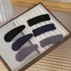 Pinza para el pelo de terciopelo simple de color liso Tela Joker Pinza BB Pinza para pelo suelto Cuadrado para la nuca Pinza de gota de agua al por mayor