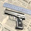 Personalidade criativa isqueiro de arma inflável à prova de vento brinquedos de metal presentes masculinos uma geração de tremores