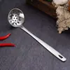 Concha e escumadeira para panela quente de aço inoxidável com cabo longo para casa e conjunto de concha e escumadeira espessadas de aço inoxidável para cozinha