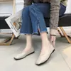 Zapatos Planos Cuadrados Estilo Coreano Nuevos Primavera/Otoño 2026 para Mujer, Mocasines Cómodos sin Cordones para Madres Mayores