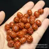 Jadeíta de Myanmar Jadeíta Roja 12x9mm Cuentas de Calabaza Venta al por Mayor Accesorios para Pulsera Pendiente de Joyería de Jadeíta DIY