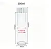 Botellas de Plástico Transparente para Mascotas de Pared Gruesa para Medicamentos 30-150ml Frascos para Envasado de Bayas de Goji y Astrágalo Botellas de Grado Alimenticio con Tapa de Rosca