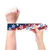 Pulseira Pop Anel Temu Transfronteiriça Dia da Independência Amazon Infantil Estrelas e Listras Festa Pulseira de Tapa