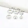 Ábaco de cobre oro real 18K cuentas de cobre cuentas de platillo volador lisas cuentas para pulsera DIY cuentas hechas a mano cuentas pequeñas de oro D123