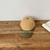 Gorra de béisbol infantil de estilo coreano con bloques de color de moda y bordado de letras pequeñas, nuevo modelo de otoño, sombrero para el sol unisex, gorra de pico