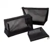 Bolsa de Cosméticos de Malla Portátil para Viaje Bolsa de Almacenamiento de Cosméticos Bolsa de Artículos de Tocador de Malla Bolsa de Almacenamiento Brocha de Maquillaje Cruzada