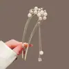 Novo Grampo de Cabelo em Forma de U com Franjas de Pérolas Estilo Chinês para Mulheres 2026 Novo Grampo de Cabelo de Alta Qualidade com Franjas para Coques e Penteados Acessórios de Cabelo Grampo de Cabelo
