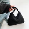 Bolso de Peluche Estilo Nuevo Primavera Temprana Bolso Peludo para Mujer Color Sólido Simple Lana de Cordero Terciopelo Teddy Bolso de Hombro a la Moda para Mujer