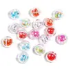 Nuevas Bolas de Burbuja Rellenas de Cuentas de Arroz Bolas Redondas Plástico Cuentas con Agujero Pasante Bolígrafo de Cuentas DIY Pulsera Accesorios de Joyería Cuentas Sueltas