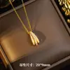 Collar Geométrico Sencillo y Elegante de Acero de Titanio, Aretes para Mujer, Diseño de Nicho, Aretes de Alta Gama, Nueva Joyería de Cadena para Clavícula de Lujo Ligero