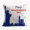 Día Nacional de EE. UU. Día de la Independencia Cojín Cojín con Elemento Patriótico Venta Caliente en Amazon Decoración del Hogar Almohada Lumbar En Stock Al Por Mayor
