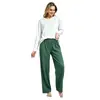 Pantalones de exterior para caminar en otoño, pantalones térmicos de terciopelo para mujer en casa, ropa cómoda casual para estar en casa, pantalones largos de pijama