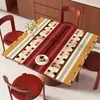 Mantel Cuadrado Estilo Americano, Lavable, Impermeable, Resistente al Aceite, Protector de Mesa Cuadrado, Tacto de Lujo Ligero de Alta Gama, Mantel de los Ocho Inmortales