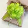 Tamaño Grande Transfronterizo 50 Colores Lisos Organza Flores de Bola Tridimensionales Regalos Navideños Decoración de Bodas Flores Tiradas a Mano