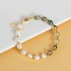 Pulsera de Perlas de Cristal Natural Fantasma Verde al por Mayor Moda Fresca Nicho Lujo Ligero Diseño Original Pulsera para Mujer Joyería