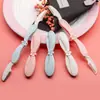 Cuchilla de Cejas Personalizada Seguridad Antiarañazos Principiante Hombres y Mujeres Raspador de Cejas Peine Doble para Cejas Flor