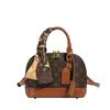 Bolsa Satchel Retrô de Nicho Bolsa Concha para Mulheres 2025 Nova Outono e Inverno de Alta Qualidade Estampada Versátil de Ombro Transversal de Braço