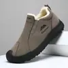 Nuevos Zapatos de Papá con Forro de Polar de Invierno, Zapatos Casuales Cálidos para Exteriores para Hombre, Suela Gruesa, Cómodos, Engrosados, Ligeros, Zapatos para Conducir, Venta al por Mayor