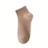 Calcetines para mujer de primavera y otoño, calcetines cortos finos, algodón puro, desodorantes, absorbentes de sudor, calcetines deportivos, calcetines de algodón de color liso blanco, estilo jk para estudiantes