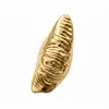 Anillos Metálicos Irregulares con Textura Retro de Nicho Europeo y Americano, Anillos Apilables de Moda y Únicos tipo Armadura para la Punta de los Dedos para Mujeres