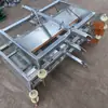Raspador de Estiércol Totalmente Automático para Granjas, Granjas de Cerdos, Gallineros, Patios de Patos y Rediles de Ovejas, Rueda Esquinera del Raspador de Acero Inoxidable, Juego Completo de Accesorios