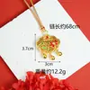 Collar Antiguo de Vietnam Fa Arena Dorada Aceite Goteando Cuadros Loto Campana Árbol Ping An Colgante Retro Antiguo Primera Joyería