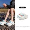Tamancos de Sola Grossa da Nova Moda 2025 para Mulheres Sandálias de Plataforma com Tiras DIY Sapatos de Dedo a Dedo Atacado Transfronteiriço