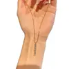 Collar Delgado con Zirconia para Mujer, Cadena para Clavícula con Colgante de Diseño de Lujo Ligero de Nicho, Joyería para Mujer