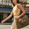 Bolso cruzado de hombro para mujer de gran capacidad para exteriores transfronterizo europeo y americano, ligero, impermeable, de tela de nailon, bolso de mano esponjoso