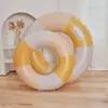 Coreano ins Anillo de Natación Danés Vintage Grueso para Adultos Oliva Inflable Anillo para Axilas para Bebé Rayado Cereza Anillo Flotante