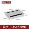 Caja Pasacables de Escritorio de Aleación de Aluminio Cubierta Decorativa de Escritorio Caja Pasacables para Escritorio de Computadora Cubierta para Orificio de Escritorio Cubierta Cuadrada con Cepillo