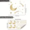 Papel Tapiz de Cielo Estrellado y Luna Creciente, Pegatinas de Meteoros, Decoración de Pared para Habitación Infantil y Guardería, Pintura Decorativa Embellecedora, Pintura Autoadhesiva de PVC