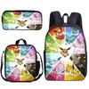Mochila escolar transfronteiriça Pokemon Pikachu Mochila Poliéster Mochila confortável para estudantes e crianças