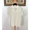 Camisa Polo Tejido de Punto Manga Corta Hombre Cuello en V Cuello de Gaviota Rayas Estilo Old Money Camiseta de Seda Helada Verano Transfronterizo Fábrica Venta al por Mayor